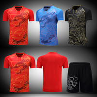 New Badminton Jersey Wear LN Set Men Table Tennis Clothes Women Clothing Suit Short Sleeved Badminton Shirt Tennis Masculino