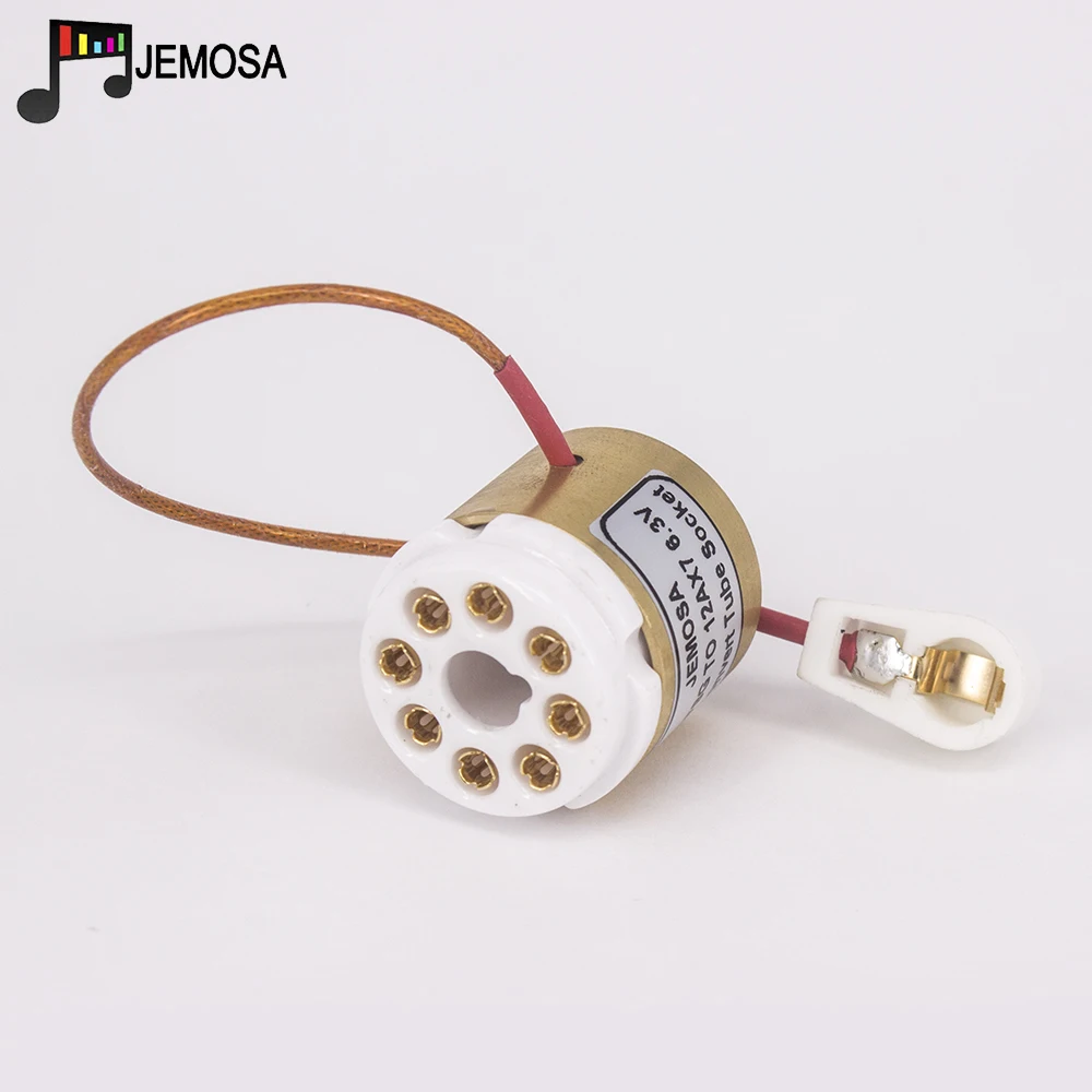 1 шт., адаптер розетки с 8-9 контактами на 12-6,3 В