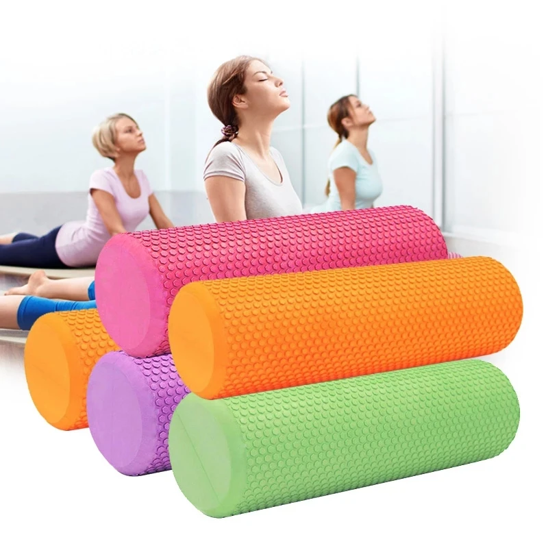 30/45cm EVA Yoga Foam Roller High Density Muscle Massage Roller Self Massage Tool Gym Pilates Yoga Fitness Gym Equipment