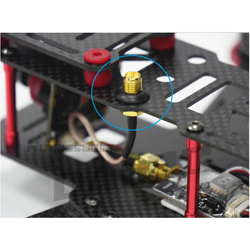 Anneau de protection d'antenne en caoutchouc, 50 pièces, cordon d'alimentation Double face, anneau isolant Anti-court-Circuit en caoutchouc de Type O, modèle aérien UAV