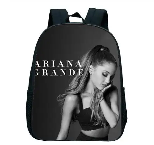 Bambini Ariana Grande scuola materna zaino 13 pollici zaino bambino ragazza ragazzo Bookbag simpatico cartone animato borsa bambini inizia regalo