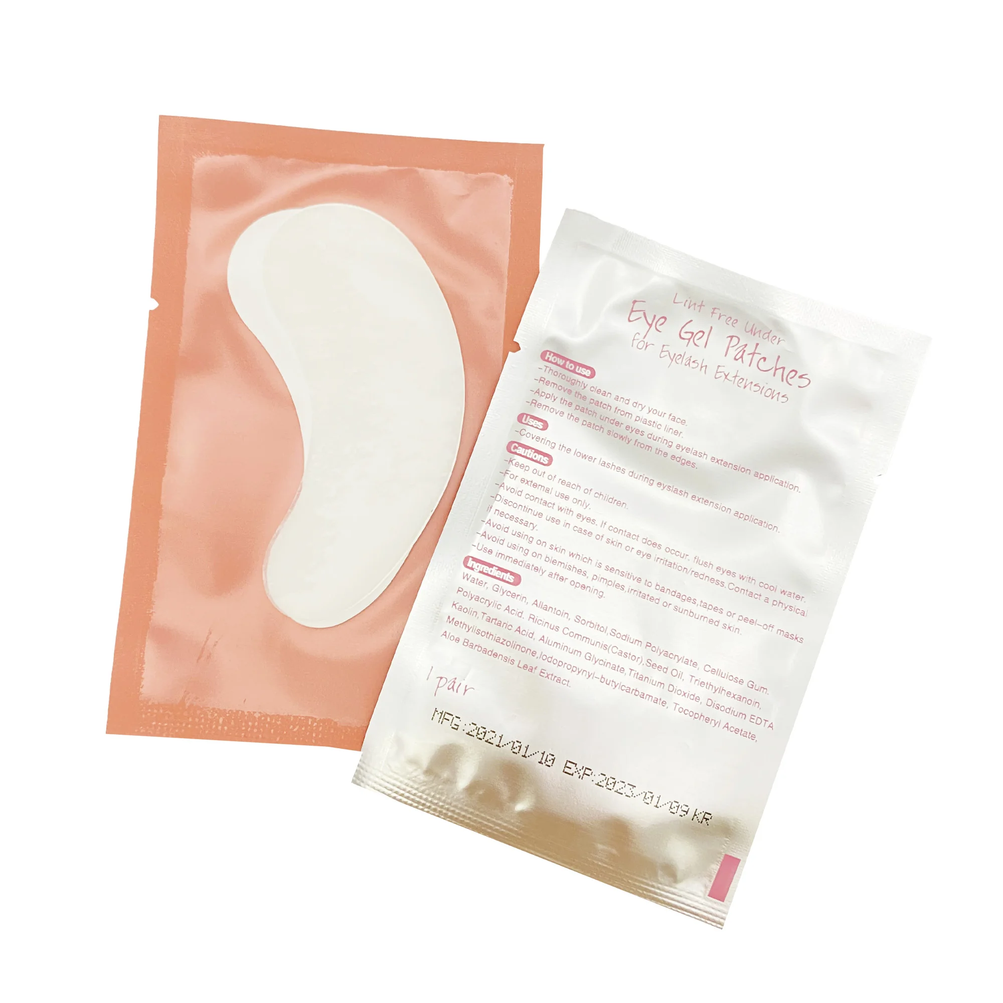 10/20 pièces de patchs oculaires en Gel Hydrogel pour Extension de cils, Patch rose sous les yeux, masque d'extension de cils, maquillage