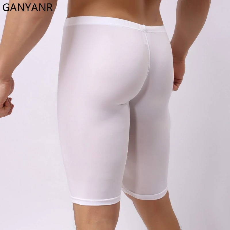 GANYANR Compressione Shorts Running Calzamaglia Uomini Palestra Abbigliamento Sportivo Leggings di Fitness Sexy Pelli Da Jogging Basket Atletica