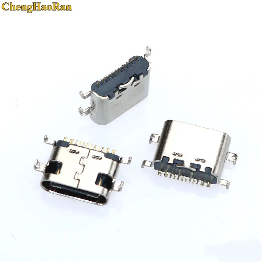 ChengHaoRan 10PCS Charging Connector For Lenovo Tab M10 tb-x605l 12pin Type-C Micro USB C 3.1 female charge port power (in cut) image 2