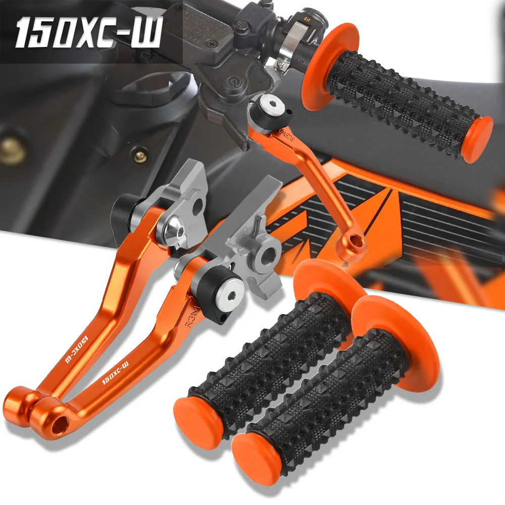 

Motocross Hand Grips Handlebar 150XCW 2009 2010 2011 2012 2013 2014 2015 Foldable Dirt Pit Bike Brake Clutch Levers Grips 150XCW