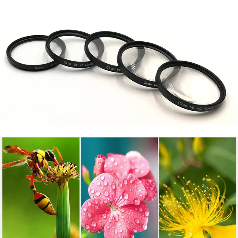 Close Up Lens Macro Filter Kit +1 +2 +4 +10 37MM 40.5MM 43MM 46mm 4 49mm 52mm 55mm 58mm 62mm 67mm 72mm 77mm 82mm For cameras