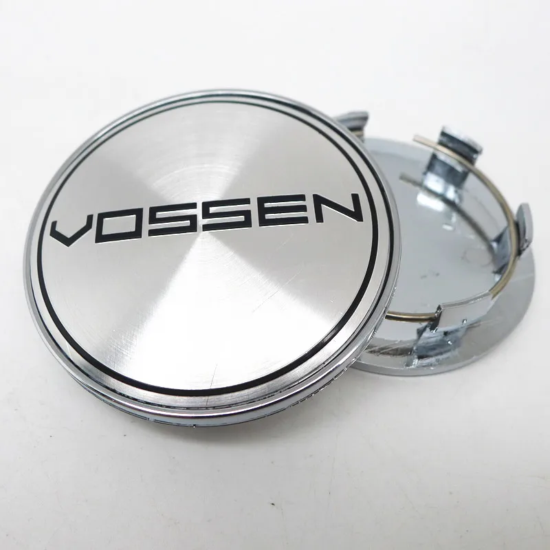 4pcs 69mm Wheel Center Hub Cap Cover VOSSEN Emblem Sticker For A3 A4 A6 4B0601171A Car Styling Accessories