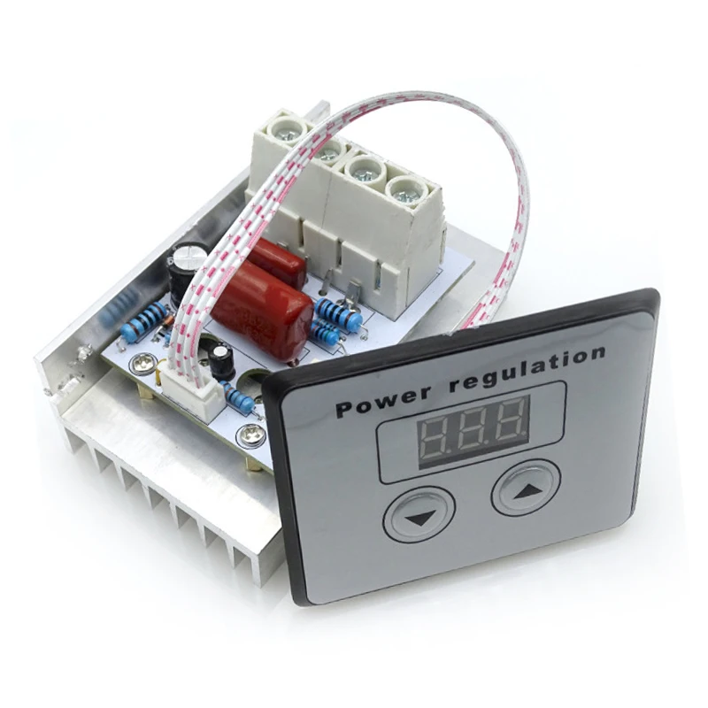 220V 10000W 80A SCR AC Digital Control Elektronische Spannungs Regler Speed Control Dimmer Thermostat Digital Meter Power Versorgung