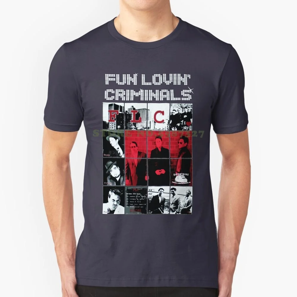 Fun Lovin Criminals Band Alternative Rock Stereo Mc S New Black T Shirt Round Neck Tshirt