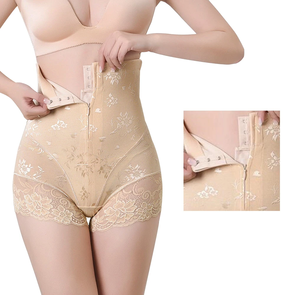 

Shapewear Underwear Body Shaping Women Lace Postpartum Recovery Slimming Underwear Corrective Zip Shaping Device Hip Lifting