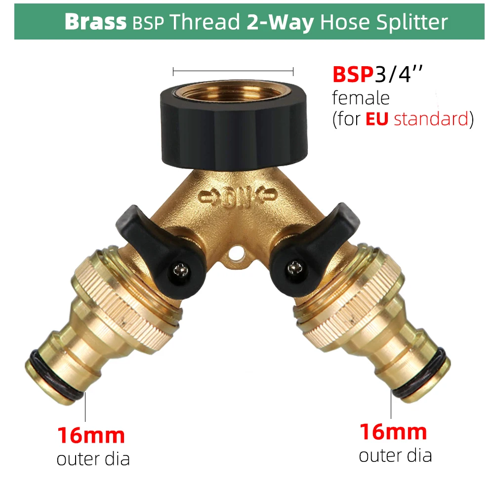 Tap Water Pipe 4 Way Splitter 3/4\