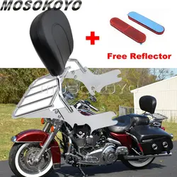 For Harley FLHR FLHX FLHT FLTR Sissy Bar Backrest Luggage Rack Kits Road King Electra Glide Street Glide Road Glide 1997-2008