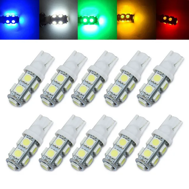 

LD 2X T10 5050 9SMD led width indicator lamp instrument license plate w5w