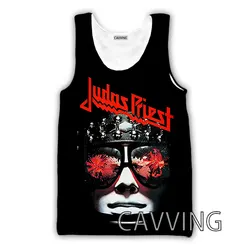 CAVVING-camisetas sin mangas con estampado 3D de Judas Priest Rock Band para hombre y mujer, chaleco Harajuku, ropa interior de verano, ropa de calle