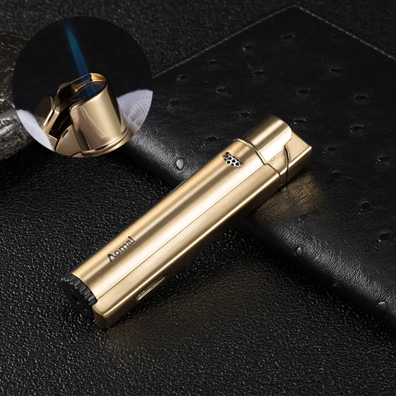 

Portable New Jet Torch Lighter Turbo Metal Lighter Gas Windproof Inflated Cigarette Cigar Lighters Men's Lady Gift