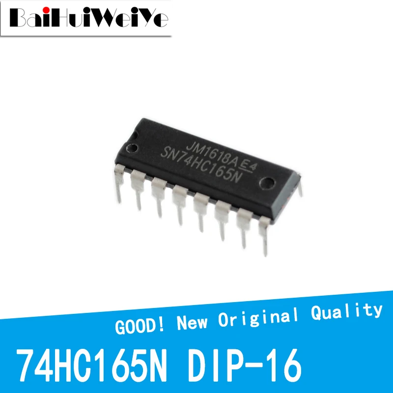 10PCS/LOT 74HC165N 74HC165 HC165N DIP-16 HC165 DIP16 SN74HC165N New Good Quality Chipset