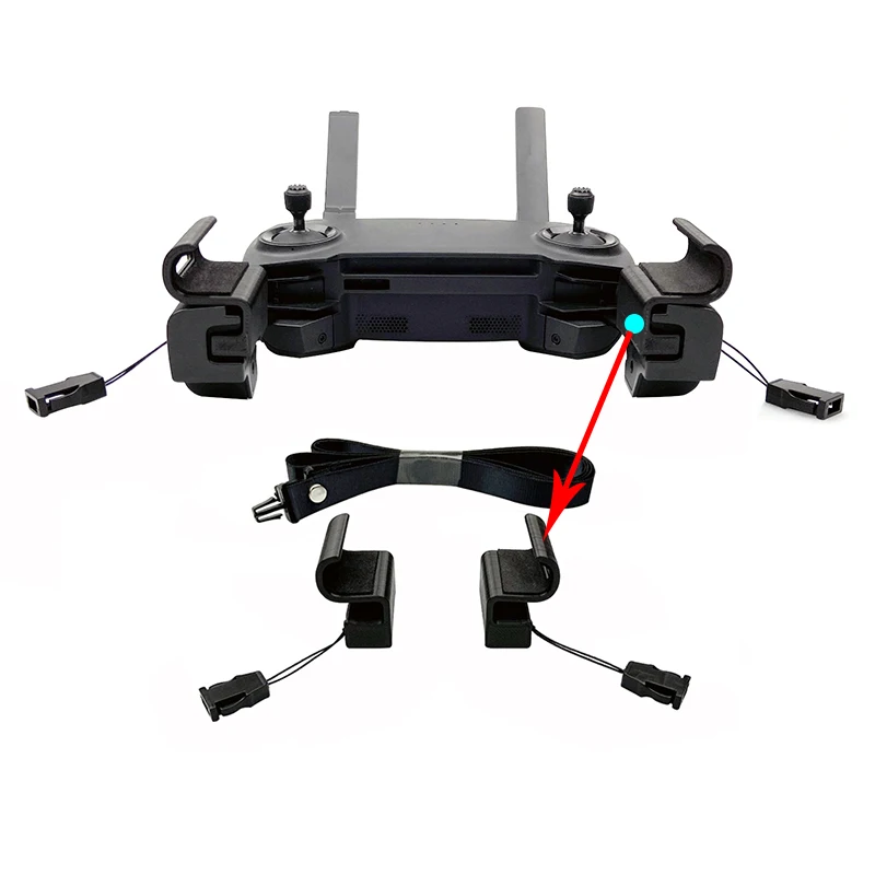 For DJI Mavic 2 Mini Air Pro Spark Remote Controller Phone Extend Bracket Mount Clip Hanging Buckle Lanyard Neckband Accessories