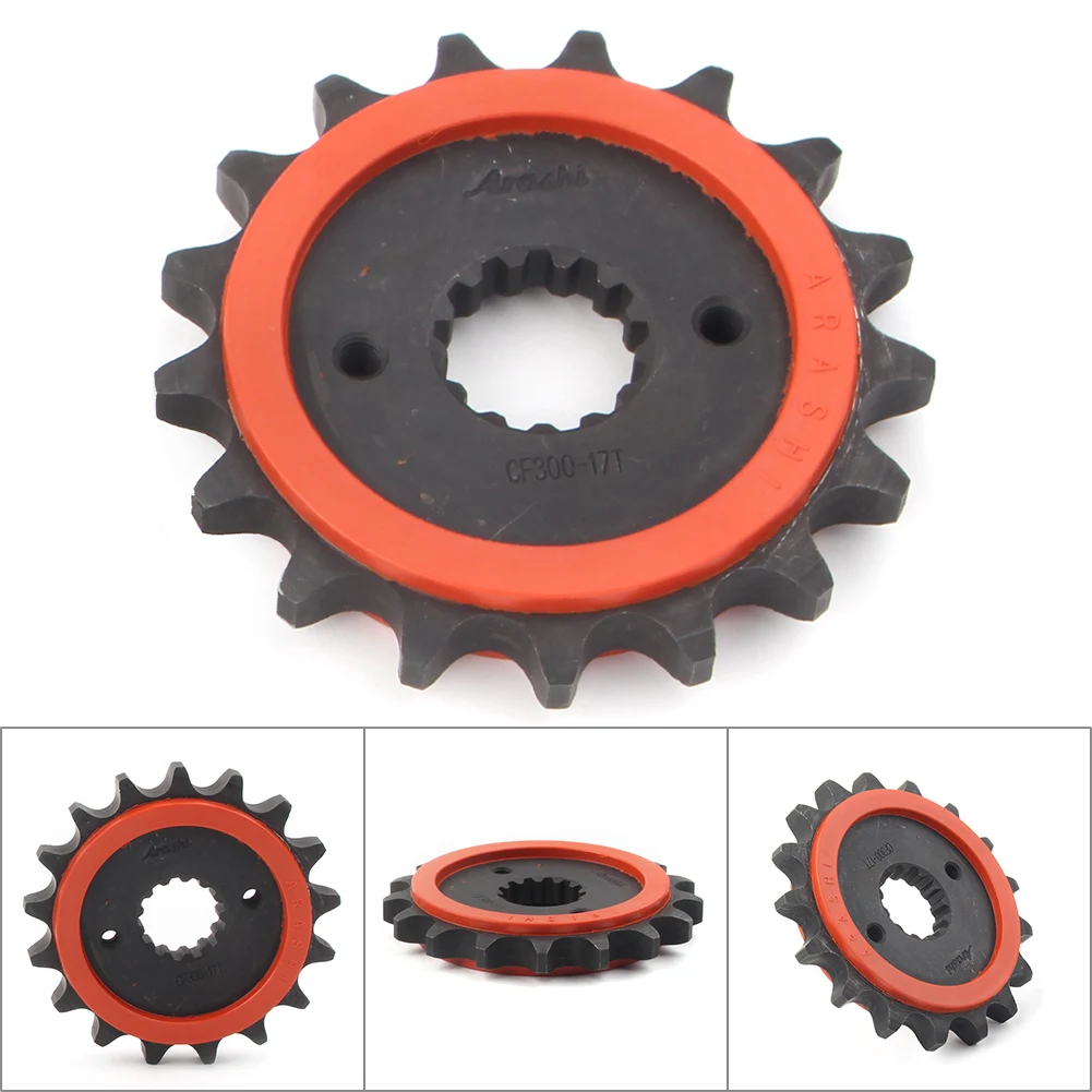 Front Motorcycle Engine Chain Drive Sprocket 17T For Suzuki GSXR1300 1999 2000 2001 2002 2003 2004 2005 2006 2007