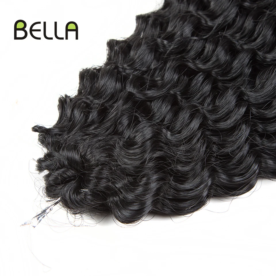 Bella Crochet Hair Synthetic Water Wave Hair Extensions Ombre Blonde 613 Brown 30 Inch Hair Braids Twist Curly Hair For Woman