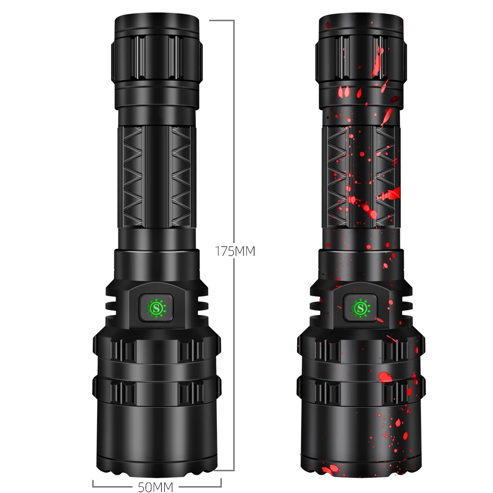 Cree xhp50.2 led flashlight usb charging XM L2 Stretch Shock Resistant Powerful power 18650 or 26650 rechargeable torch camping