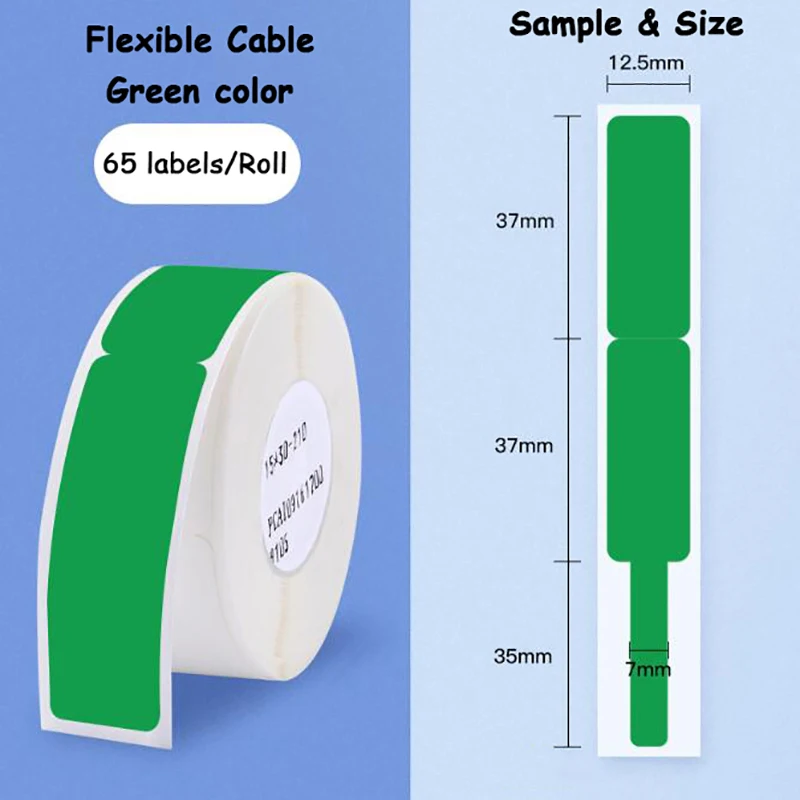 Niimbot D11/D101/D110 Label Printer Cable Adhesive Label Sticker Waterproof Anti-Oil Tear-Resistant Scratch-Resistant Network