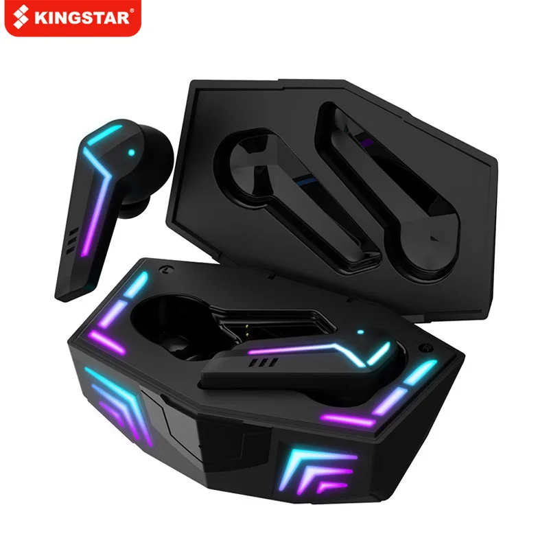 KINGSTAR Bluetooth Earphones Gaming Headsets 50ms Low Latency With Mic Wireless Headphone Sport Waterproof TWS Earbuds Gamer