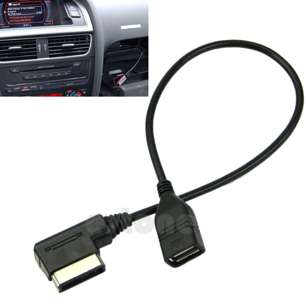 

Music Interface AMI MMI AUX to USB Adapter Cable Flash Drive for Audi Car Audio 87HE