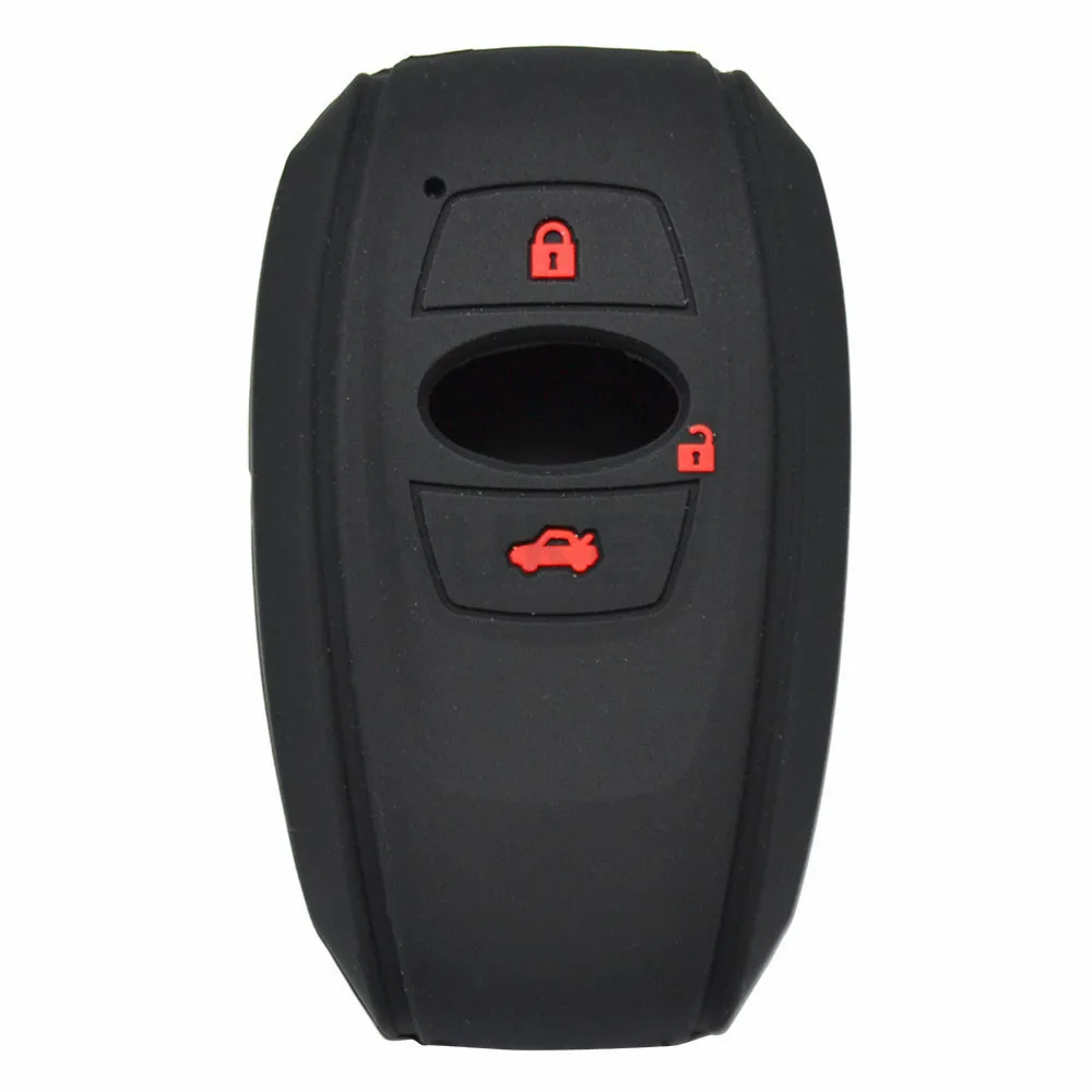 3 Button Silicone Car Key Case Cover For Subaru Legacy Impreza Forester Xv Trezia Brz Wrx Levorg Remote Fob Shell Skin Protector