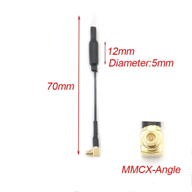 스파크하비 5.8G 이미지 전송 구리 튜브 안테나, 마이크로 미니 FPV 포트, 비디오 송신기 RC 드론 쿼드콥터 부품, 5 개