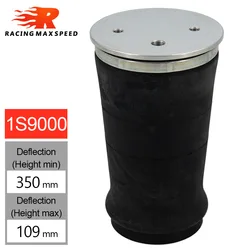 Air Ride Springs Suspension 1S9000 W21-760-9000 Air Single Port Truck Rubber Shock Absorption Bag Car Accessories