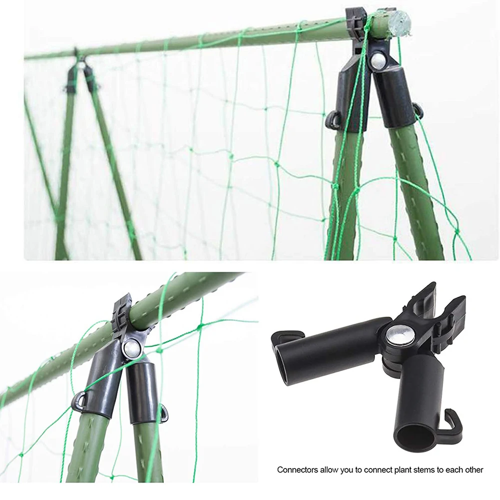 10pcs Climbing Plant Bracket Connector Support Awning Pillar Net A-type Fastener Sprawling Clip Set Up Vine Pipe Garden Tools