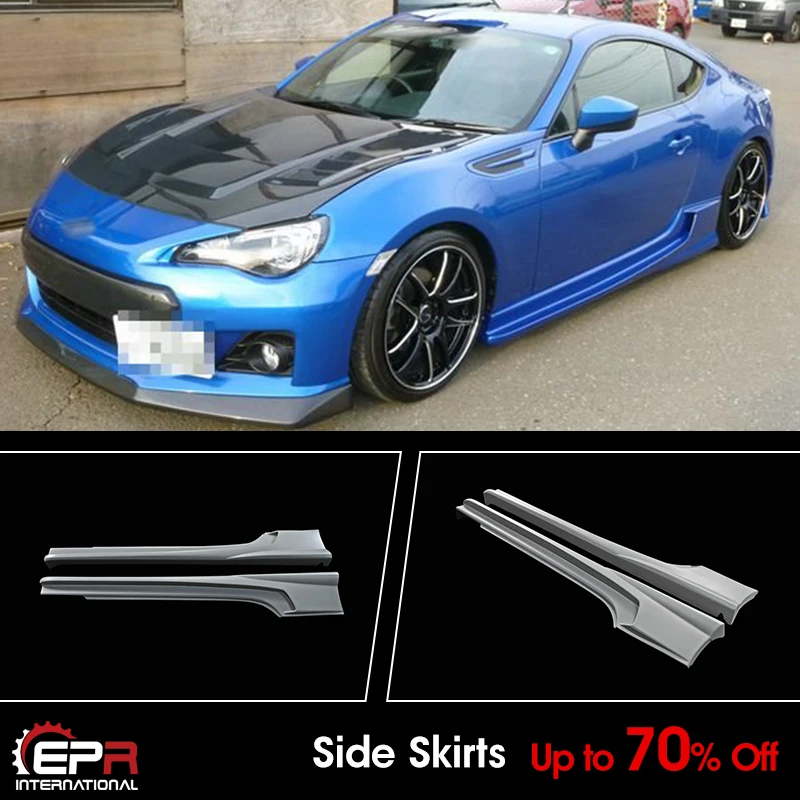 

For 13-17 Subaru BRZ Toyota FT86 SCF Style FRP Fiber Unpainted Side skirt Exterior kits