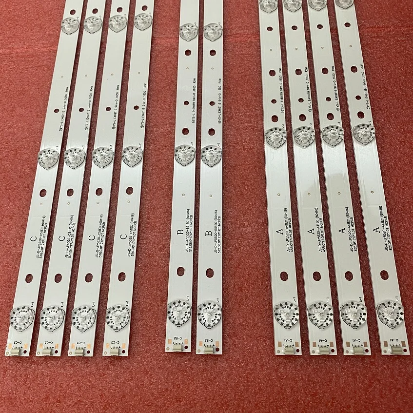 10pcs LED backlight strip for AKAI AKTV551 AKTV5512 TS JS-D-JP5520-A41EC B51EC C51EC (60416) MS-L0956-L M R YS_LE469119