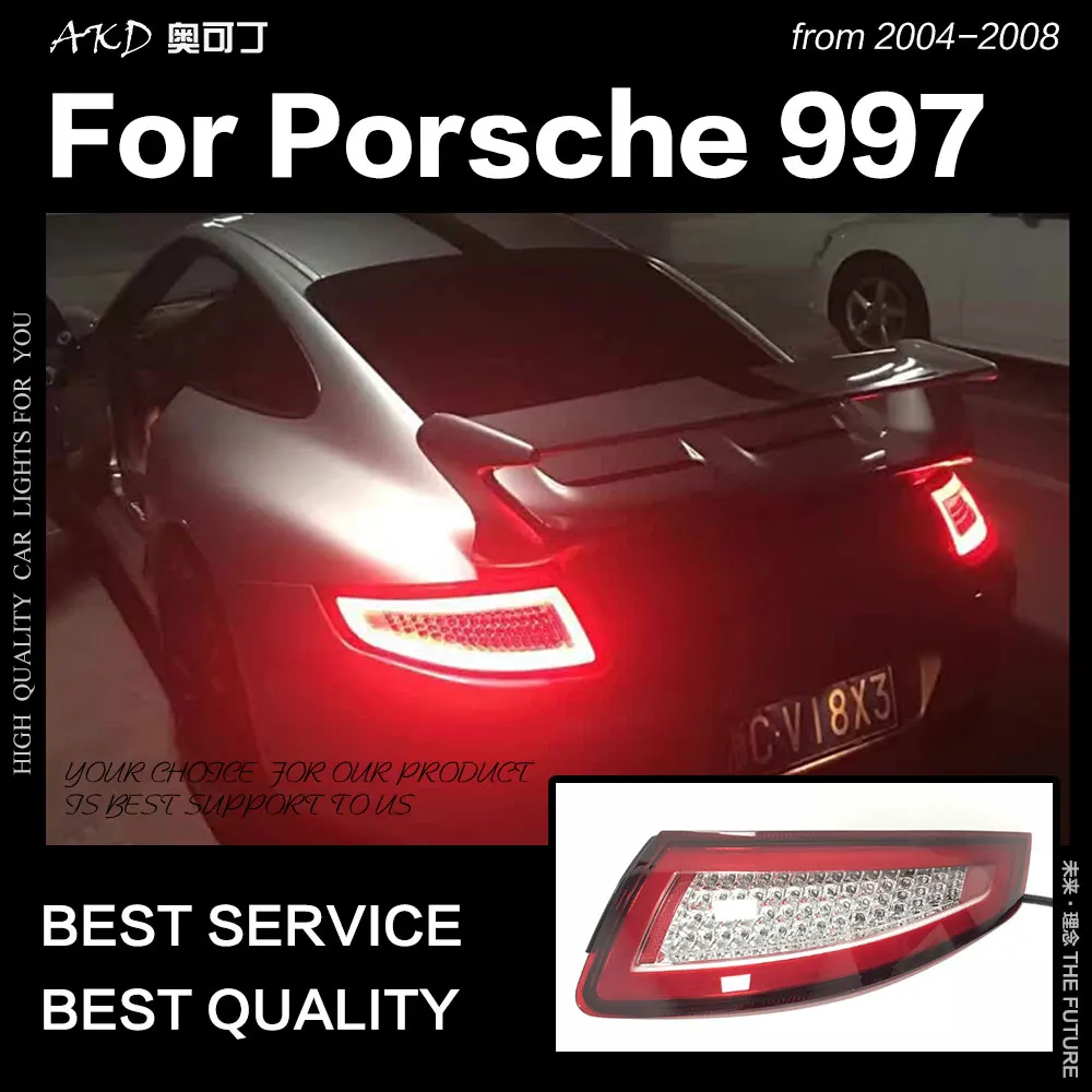 

Car Styling Tail Lamp for Porsche 997 Tail Lights 2005-2008 991 LED Tail Light DRL Dynamic Signal Brake Reverse auto Accessories