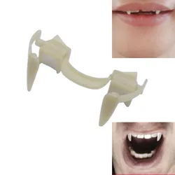 Accesorio de Carnaval de terror, Cosplay de Anime, fiesta de Halloween, dientes retráctiles, dientes de vampiro Drácula móviles, colmillos de zombi de hombre lobo