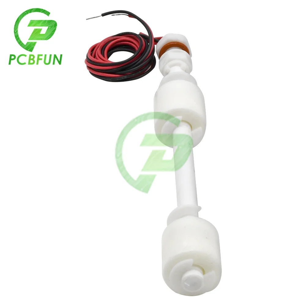 PP Liquid Water Level Sensor Anti-Corrosion Float Switch 150mm Normally Closed Double Ball Controller for Aquarium Tank Pools