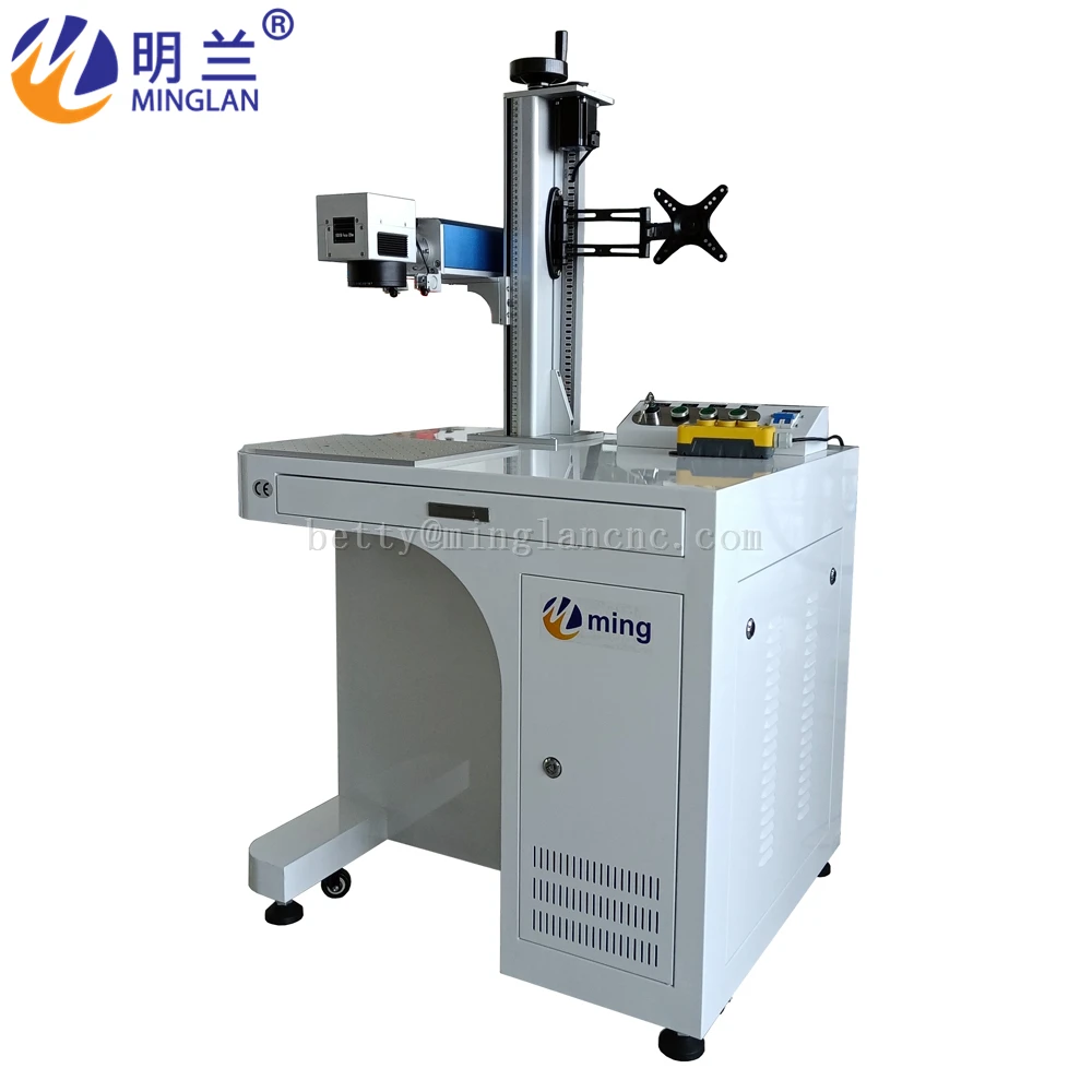 

Raycus 20W 30W 50W Laser Marking Machine with SINO-GALVO Galvanometer Metal Maker