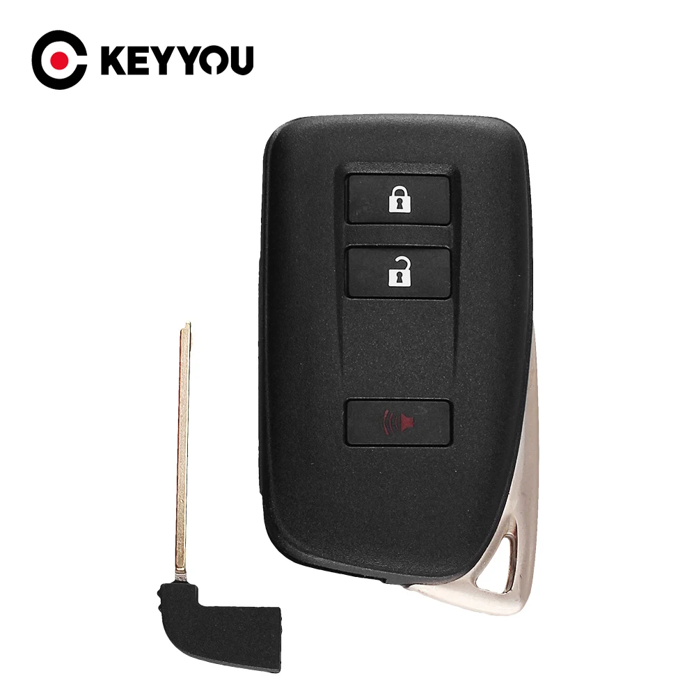 KEYYOU 2+1 Buttons For Lexus NX GS RX IS ES GX LX RC 200 250 350 LS 450H 300H Key Case Replacement 2/3/4 Buttons Car Key Case