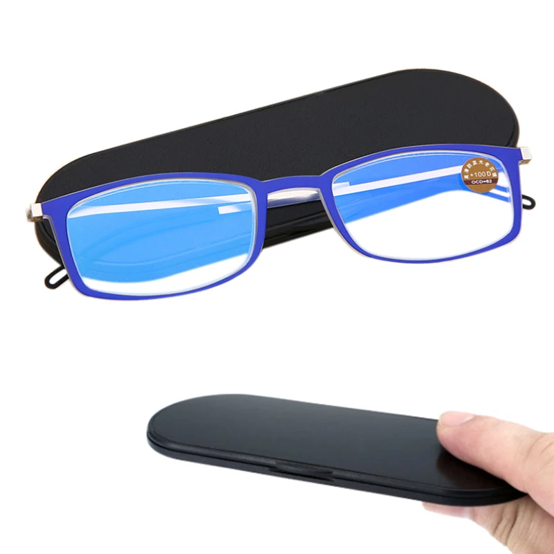 

Ultralight Anti Blue-Ray Reading Glasses Anti Blue Light Presbyopic Glasses Hyperopia Eyewear Readers Rectangular +1.5 2.5 3.5