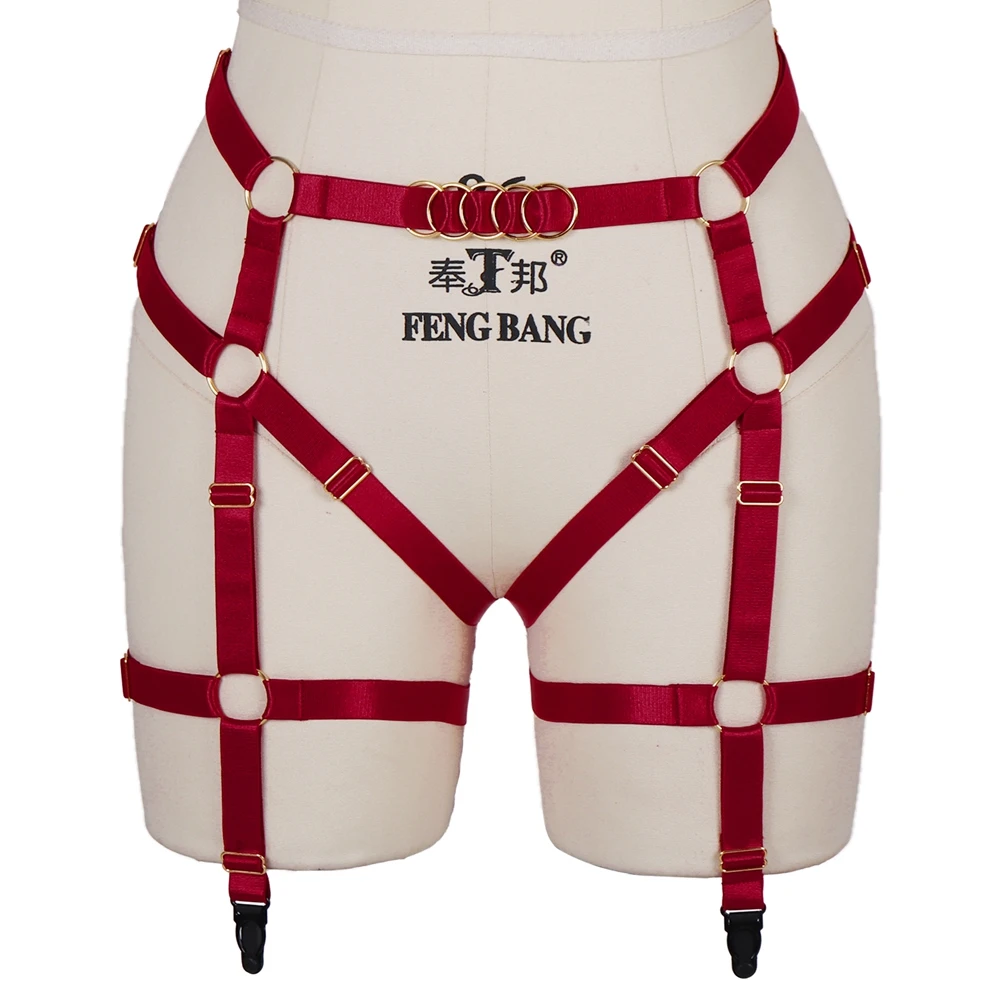 

Goth Body Harness Bondage Straps Suspender Hollow Out Women Underwear Clothes Sexy Lingerie Harajuku Punk Garter Stockings Belt