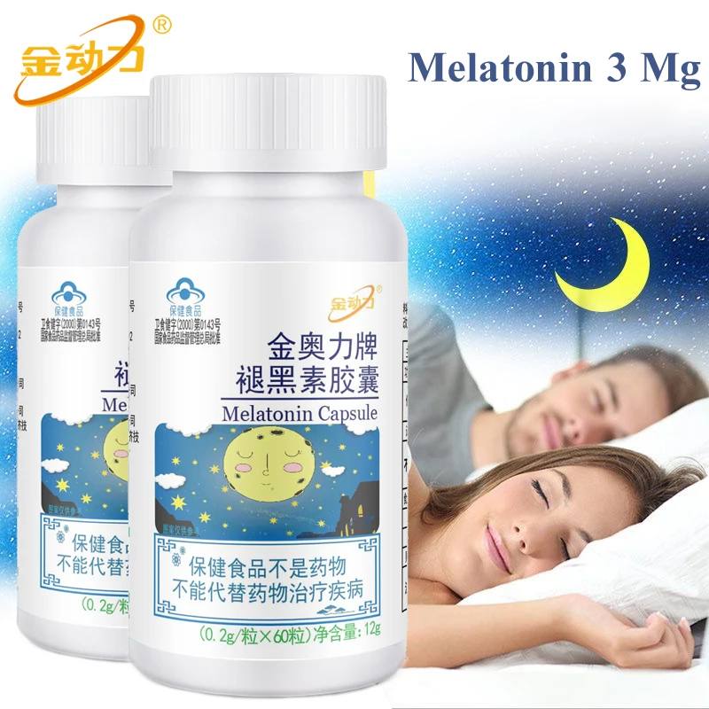 High Quality Sleeping Pills Melatonin 3mg 60 Capsules