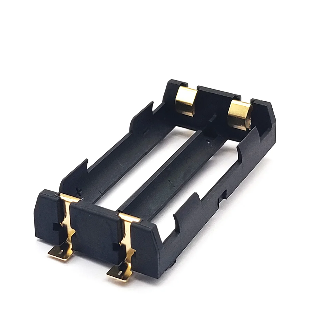 คุณภาพสูง18650 SMD แบตเตอรี่18650 SMT กล่องเก็บแบตเตอรี่18650แบตเตอรี่กล่องสีบรอนซ์ Pins ตำแหน่งคอลัมน์