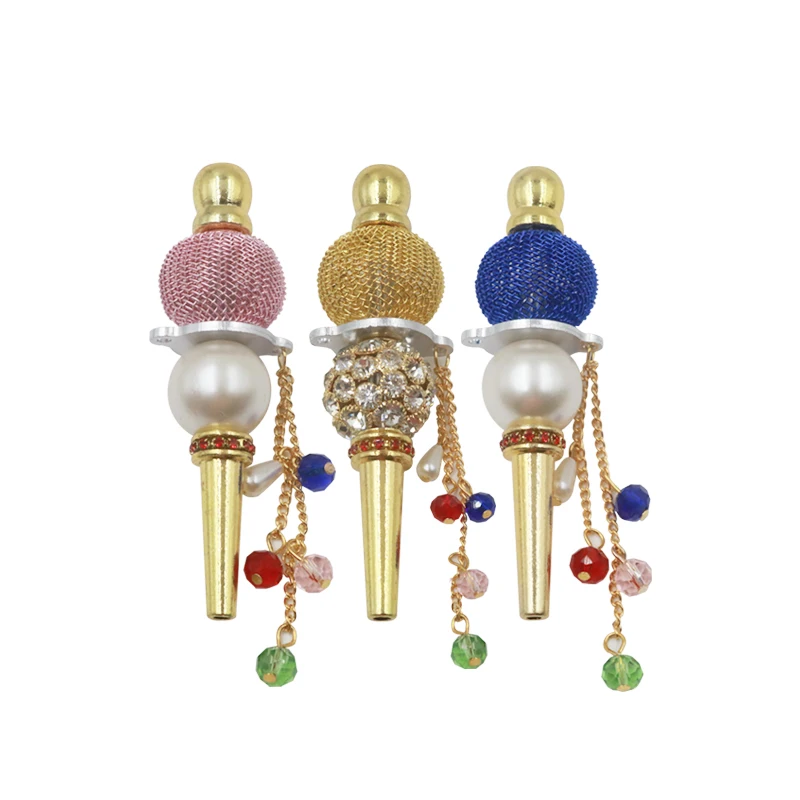 

1PC Pretty Fashion Handmade Inlaid Jewelry Metal Hookah Mouth Tips Shisha Chicha Narguile Filter Tip Hookah Mouthpiece