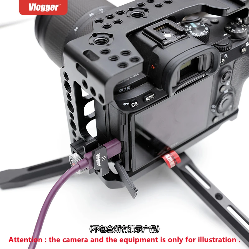 A7III A7M3 Khung Máy Ảnh HDMI-Tương Thích Kẹp Dây Cáp Cho Sony A7RIII A7SIII Camera Cho A6500 A6600 A6400 SmallRig Camera lồng