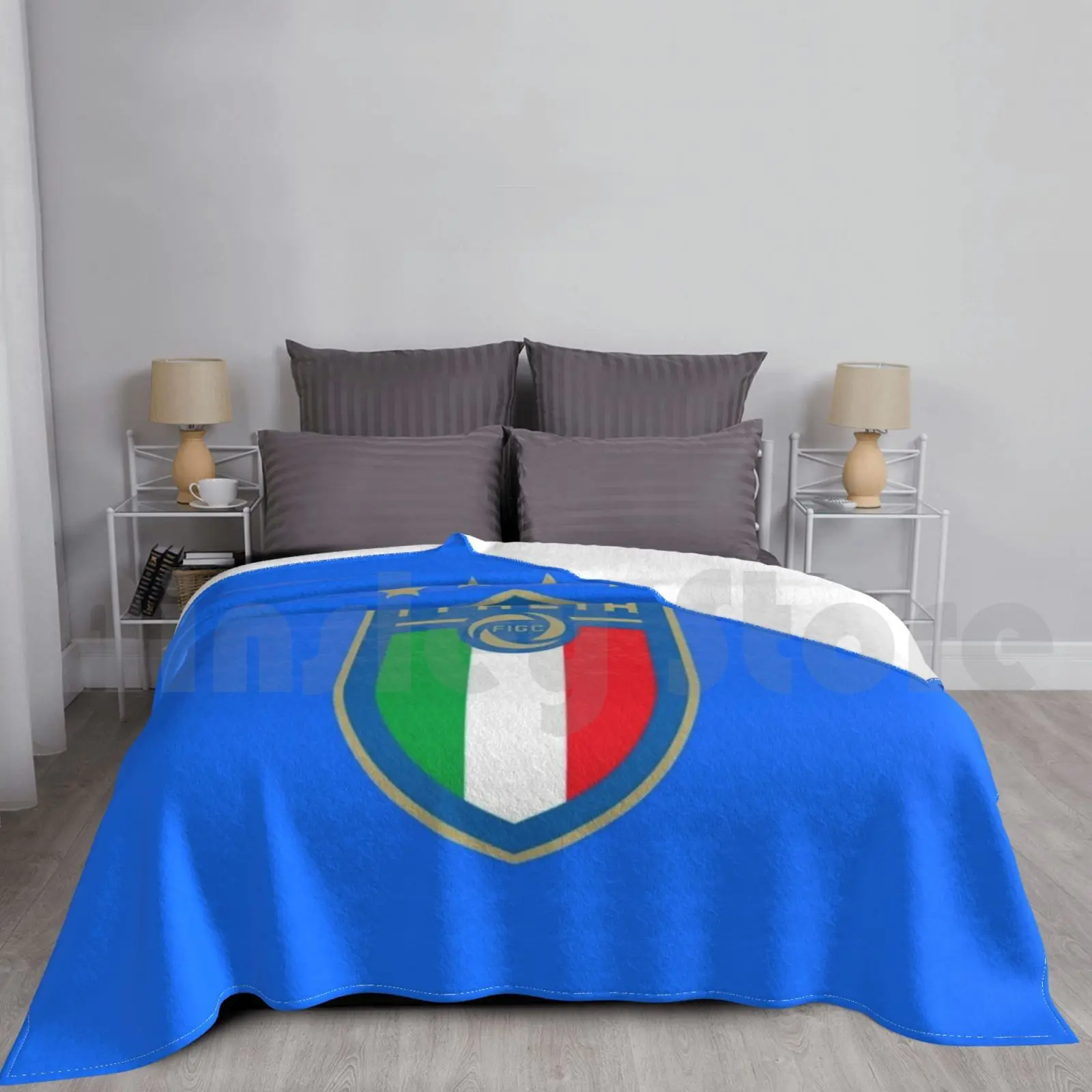 Italia Figc Blanket For Sofa Bed Travel Italia Italy Figc World 4 Stars Soccer Football Legends