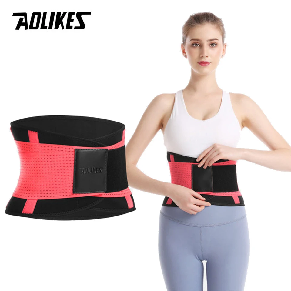 Aolikes Männer und Frauen Taille Trimmer Gürtel Lendenwirbel säule Unterstützung Fitness Fitness Gewichtheben Gürtel verstellbare Bauch Taille Trainer