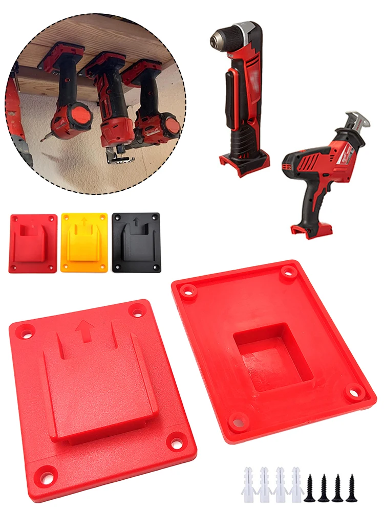 Gran oferta de portaherramientas para taladro Dewalt 14,4 V 18V 20V con 4 clavos de montaje, soporte para herramientas apto para colgador de herramientas Milwaukee M18 18V