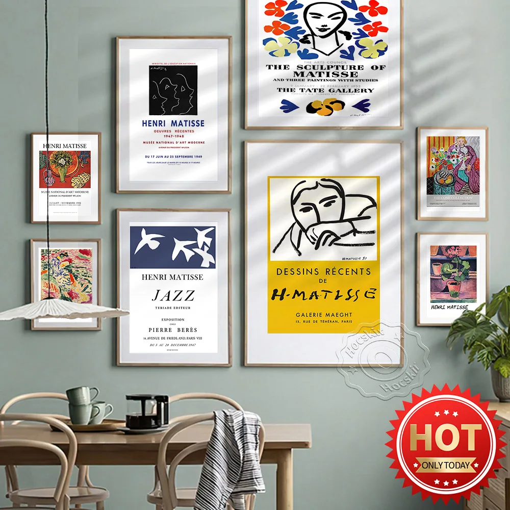 Matisse Museum Exhibition Poster, Henri Matisse Woman Beside The Water Art Print, Vintage Art Oil Painting Home Decor, Wall Art