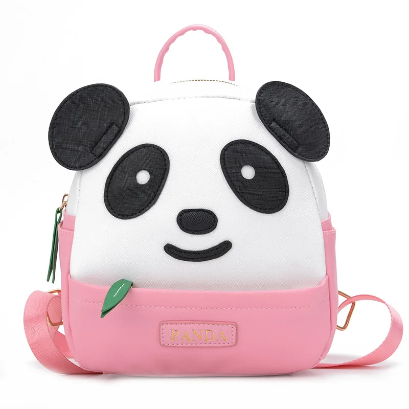 Mochila escolar para niños y niñas, morral sencillo con Panda ligero, a la moda, para guardería, 3-4-7