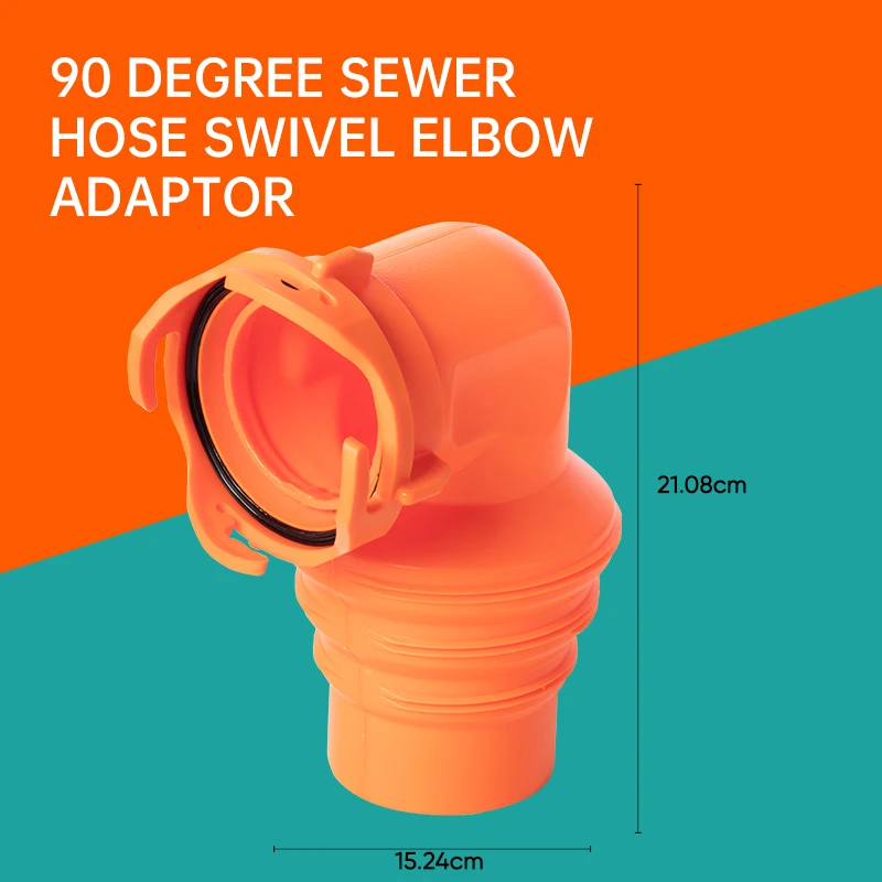 90 degree sewer hose swivel elbow adaptop RhinoFlex RV Bayonet SEWER HOSE SWIVEL ADAPTOR